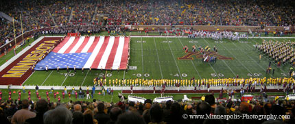 MN Gophers Football National Anthem - &copy;Minneapolis-Photography.com