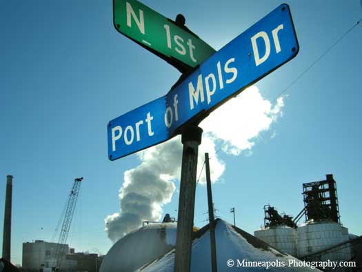 Port Of Minneapolis on the Minnissippi River Downtown Minneapolis -  &copy; Minneapolis-Photography.com